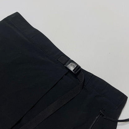 【中古品】【レディース】 THE NORTH FACE ザ・ノースフェイス × HYKE ハイク 別注コラボ TEC WRAP SHORT SKIRT "BLACK" テック ラップ ショートスカート ボトムス 151-260727-yo-18-tei サイズ：L カラー：ブラック 万代Net店