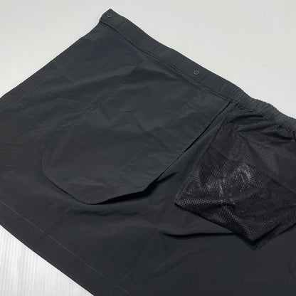 【中古品】【レディース】 THE NORTH FACE ザ・ノースフェイス × HYKE ハイク 別注コラボ TEC WRAP SHORT SKIRT "BLACK" テック ラップ ショートスカート ボトムス 151-260727-yo-18-tei サイズ：L カラー：ブラック 万代Net店