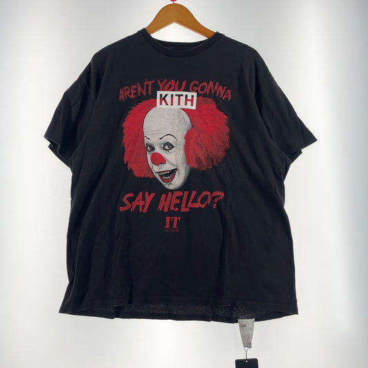【中古品】【メンズ】 KITH キス VINTAGE PROGRAM TEE "PENNY WISE" 23-071-060-0033-30 ヴィンテージ プログラム Tシャツ ペニーワイズ 半袖 トップス 142-260727-yo-14-tei サイズ：XL カラー：ブラック 万代Net店