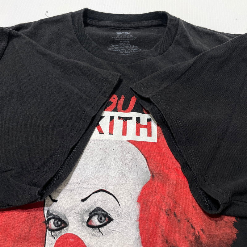 【中古品】【メンズ】 KITH キス VINTAGE PROGRAM TEE "PENNY WISE" 23-071-060-0033-30 ヴィンテージ プログラム Tシャツ ペニーワイズ 半袖 トップス 142-260727-yo-14-tei サイズ：XL カラー：ブラック 万代Net店