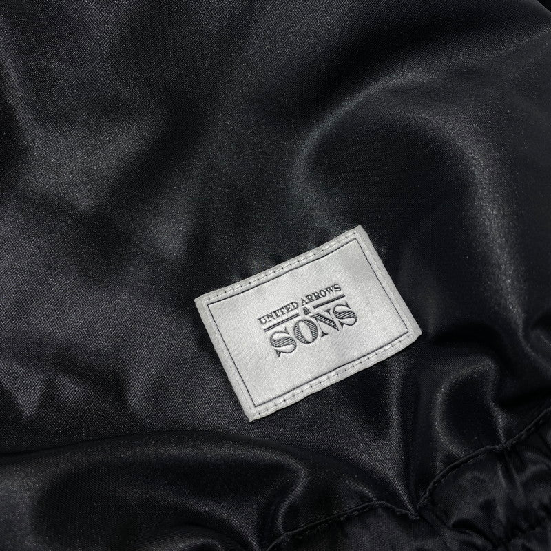 【中古品】【メンズ】 UNITED ARROWS & SONS ユナイテッドアローズ アンド サンズ 22SS NYLON TRACK JACKET 5525-299-0776 ナイロン トラックジャケット ライトアウター 147-260727-yo-15-tei サイズ：L カラー：ブラック 万代Net店