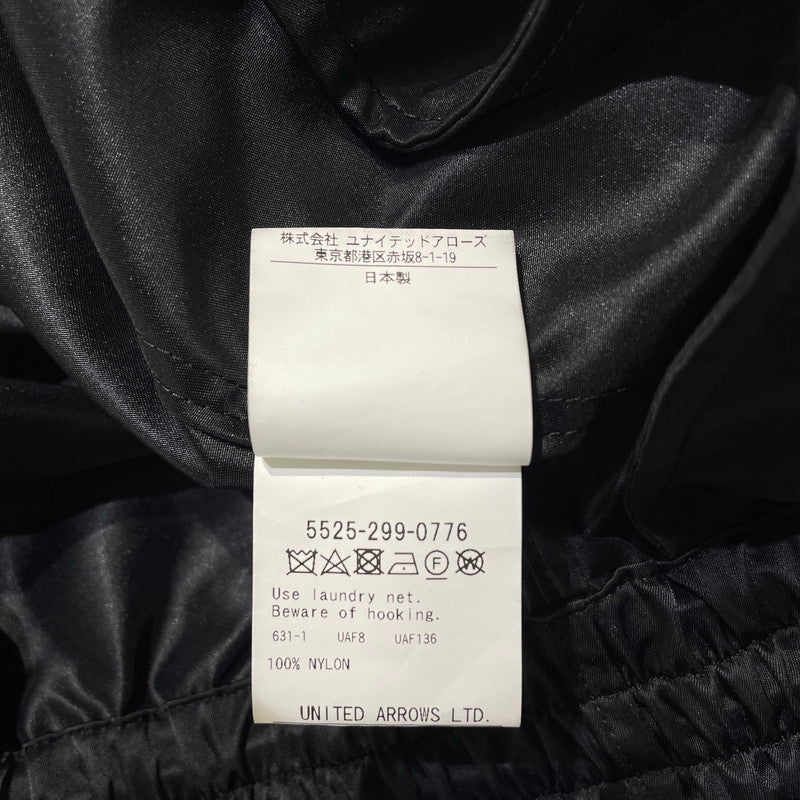 【中古品】【メンズ】 UNITED ARROWS & SONS ユナイテッドアローズ アンド サンズ 22SS NYLON TRACK JACKET 5525-299-0776 ナイロン トラックジャケット ライトアウター 147-260727-yo-15-tei サイズ：L カラー：ブラック 万代Net店