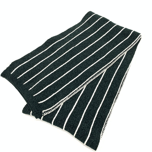 【中古品】【メンズ】 KITH ＆ KIN キス アンド キン PINSTRIPE CHENILLE SCARF KHM050070 ピンストライプ シェニール スカーフ アクセサリー マフラー 187-260727-ko-14-tei カラー：グリーン系 万代Net店