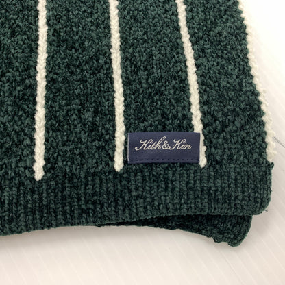 【中古品】【メンズ】 KITH ＆ KIN キス アンド キン PINSTRIPE CHENILLE SCARF KHM050070 ピンストライプ シェニール スカーフ アクセサリー マフラー 187-260727-ko-14-tei カラー：グリーン系 万代Net店