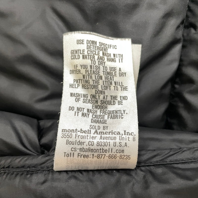 【中古品】【メンズ】 MONT-BELL モンベル LIGHt ALPINE DOWN PARKA 1101606 ライトアルパインダウンパーカー アウター ジップアップフーディー 144-260730-ss-12-tei サイズ：XL カラー：ブラック 万代Net店