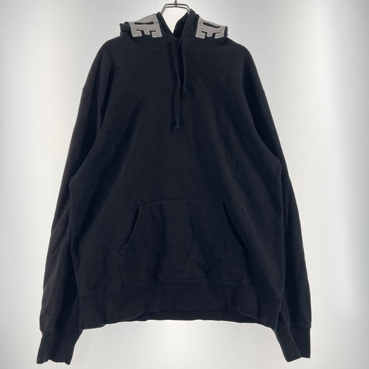 【中古品】【メンズ】 Supreme シュプリーム 19AW MIRRORED LOGO HOODED SWEATSHIRT ミラード ロゴフーディー スウェットシャツ トップス プルオーバーパーカー 149-260730-ss-05-tei サイズ：L カラー：ブラック 万代Net店