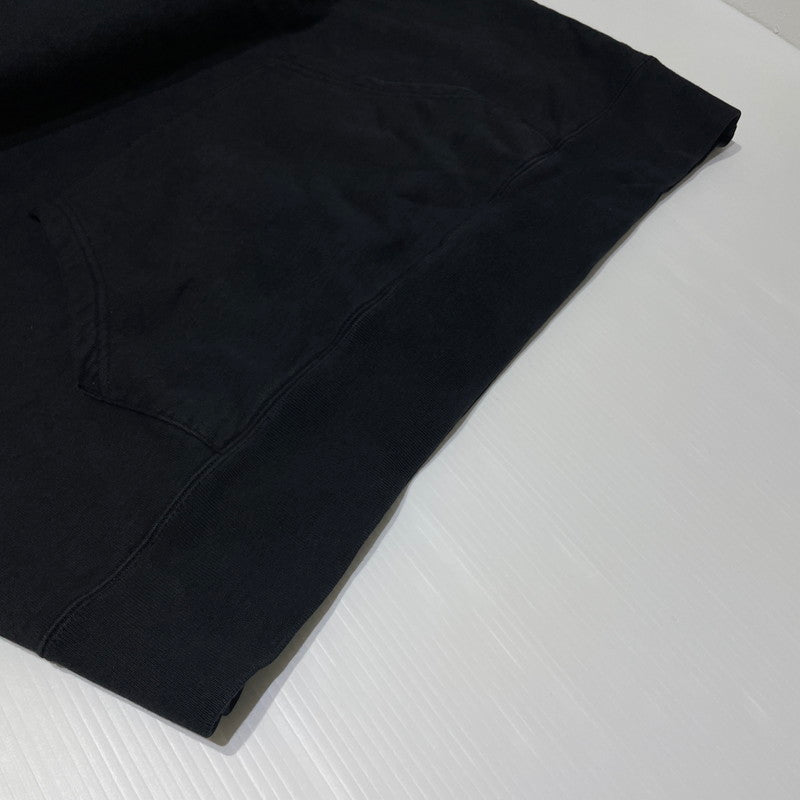 【中古品】【メンズ】 Supreme シュプリーム 19AW MIRRORED LOGO HOODED SWEATSHIRT ミラード ロゴフーディー スウェットシャツ トップス プルオーバーパーカー 149-260730-ss-05-tei サイズ：L カラー：ブラック 万代Net店