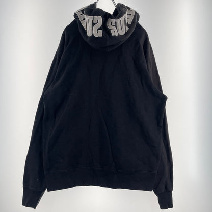 【中古品】【メンズ】 Supreme シュプリーム 19AW MIRRORED LOGO HOODED SWEATSHIRT ミラード ロゴフーディー スウェットシャツ トップス プルオーバーパーカー 149-260730-ss-05-tei サイズ：L カラー：ブラック 万代Net店