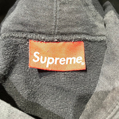 【中古品】【メンズ】 Supreme シュプリーム 19AW MIRRORED LOGO HOODED SWEATSHIRT ミラード ロゴフーディー スウェットシャツ トップス プルオーバーパーカー 149-260730-ss-05-tei サイズ：L カラー：ブラック 万代Net店