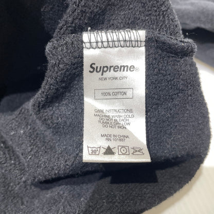 【中古品】【メンズ】 Supreme シュプリーム 19AW MIRRORED LOGO HOODED SWEATSHIRT ミラード ロゴフーディー スウェットシャツ トップス プルオーバーパーカー 149-260730-ss-05-tei サイズ：L カラー：ブラック 万代Net店