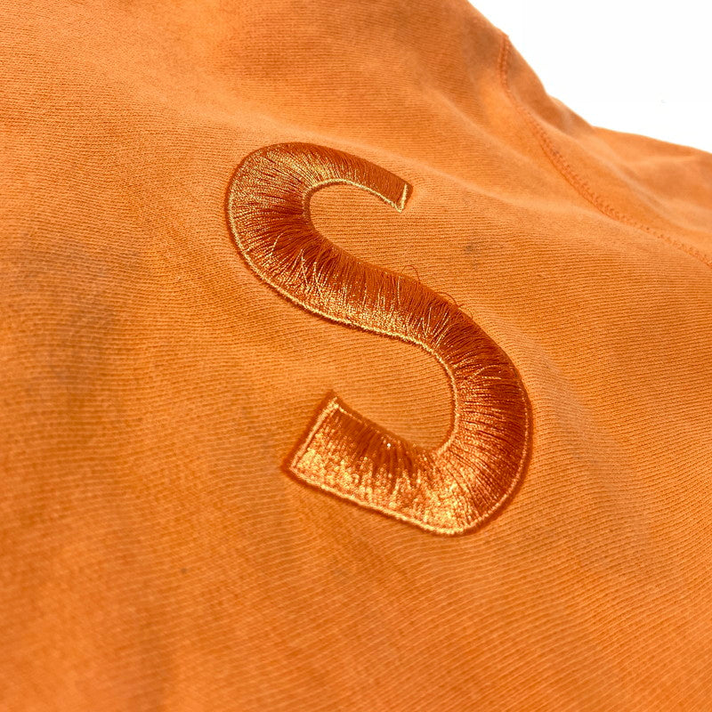 【現状渡し品】【メンズ】 Supreme シュプリーム S LOGO HOODED SWEATSHIRT Sロゴフーディー スウェットシャツ トップス プルオーバーパーカー 149-260730-ss-04-tei サイズ：M ※色褪せあり カラー：オレンジ 万代Net店