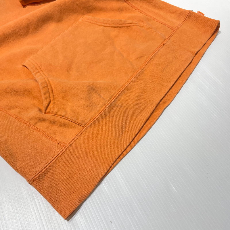 【現状渡し品】【メンズ】 Supreme シュプリーム S LOGO HOODED SWEATSHIRT Sロゴフーディー スウェットシャツ トップス プルオーバーパーカー 149-260730-ss-04-tei サイズ：M ※色褪せあり カラー：オレンジ 万代Net店