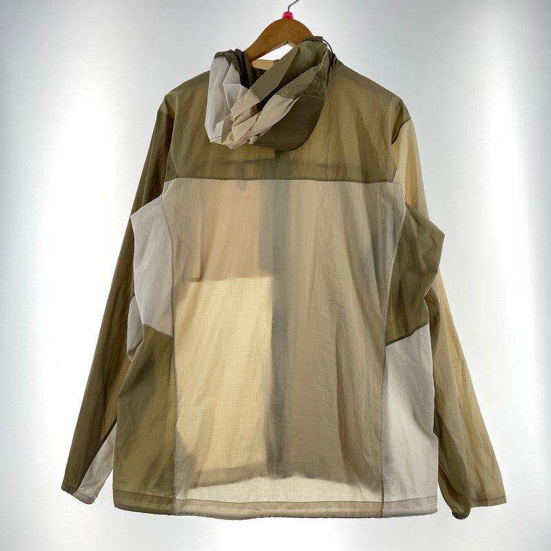 【中古品】【メンズ】 ARC'TERYX アークテリクス × BEAMS ビームス 別注コラボ SQUAMISH HOODY X00000922901 スコーミッシュ フーディ ライトアウター ジャケット 144-260727-yo-12-tei サイズ：M カラー：ベージュ 万代Net店