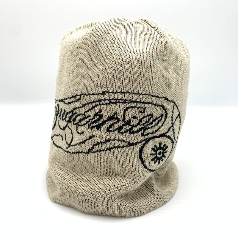 【中古品】【メンズ】 SUGARHILL シュガーヒル × CarService カーサービス 別注 コラボ CS JOE KNIT BEANIE 26881001 ジョー ニット ビーニー 帽子 ニットキャップ 185-260727-ko-15-tei カラー：ECRU & BLACK 万代Net店