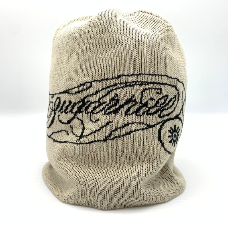 【中古品】【メンズ】 SUGARHILL シュガーヒル × CarService カーサービス 別注 コラボ CS JOE KNIT BEANIE 26881001 ジョー ニット ビーニー 帽子 ニットキャップ 185-260727-ko-15-tei カラー：ECRU & BLACK 万代Net店