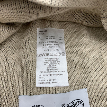 【中古品】【メンズ】 SUGARHILL シュガーヒル × CarService カーサービス 別注 コラボ CS JOE KNIT BEANIE 26881001 ジョー ニット ビーニー 帽子 ニットキャップ 185-260727-ko-15-tei カラー：ECRU & BLACK 万代Net店