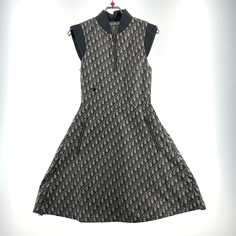【中古品】【レディース】 Christian Dior クリスチャンディオール 24SS OBLIQUE DRESS 417R92A2970 オブリーク柄 ノースリーブ ワンピース トップス 168-260727-yo-01-tei サイズ：34(XS) カラー：グレー 万代Net店