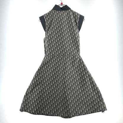 【中古品】【レディース】 Christian Dior クリスチャンディオール 24SS OBLIQUE DRESS 417R92A2970 オブリーク柄 ノースリーブ ワンピース トップス 168-260727-yo-01-tei サイズ：34(XS) カラー：グレー 万代Net店