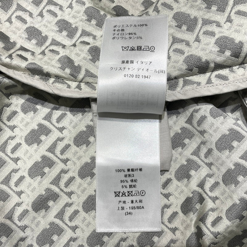 【中古品】【レディース】 Christian Dior クリスチャンディオール 24SS OBLIQUE DRESS 417R92A2970 オブリーク柄 ノースリーブ ワンピース トップス 168-260727-yo-01-tei サイズ：34(XS) カラー：グレー 万代Net店
