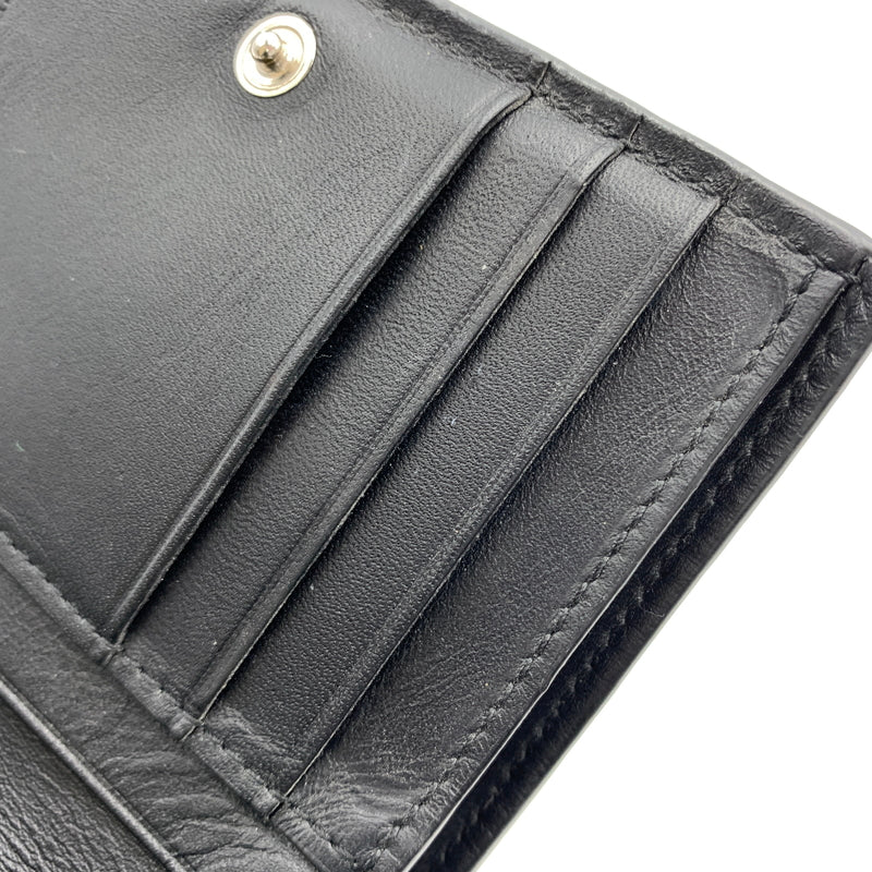 【中古品】【メンズ】 LOEWE ロエベ SLIM COMPACT WALLET C660W73X02 スリム コンパクト ウォレット 二つ折り財布 レザーウォレット 181-260727-ko-10-tei カラー：ブラック 万代Net店