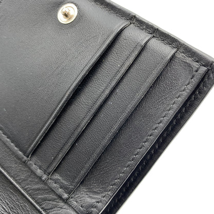 【中古品】【メンズ】 LOEWE ロエベ SLIM COMPACT WALLET C660W73X02 スリム コンパクト ウォレット 二つ折り財布 レザーウォレット 181-260727-ko-10-tei カラー：ブラック 万代Net店