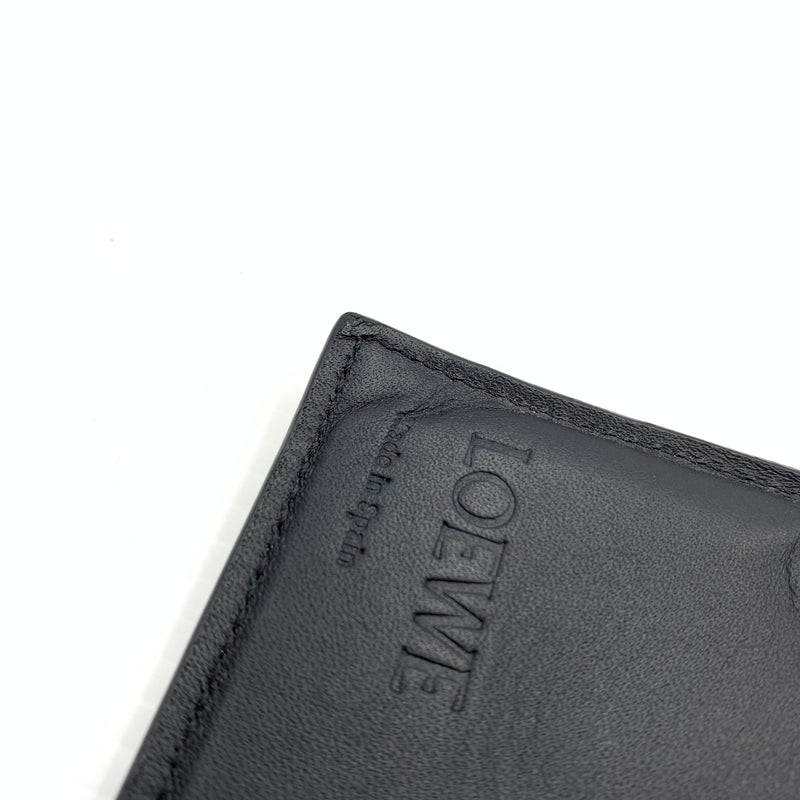 【中古品】【メンズ】 LOEWE ロエベ SLIM COMPACT WALLET C660W73X02 スリム コンパクト ウォレット 二つ折り財布 レザーウォレット 181-260727-ko-10-tei カラー：ブラック 万代Net店