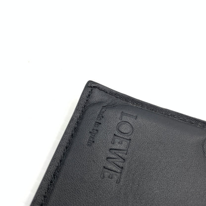 【中古品】【メンズ】 LOEWE ロエベ SLIM COMPACT WALLET C660W73X02 スリム コンパクト ウォレット 二つ折り財布 レザーウォレット 181-260727-ko-10-tei カラー：ブラック 万代Net店