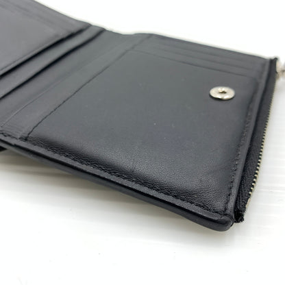 【中古品】【メンズ】 LOEWE ロエベ SLIM COMPACT WALLET C660W73X02 スリム コンパクト ウォレット 二つ折り財布 レザーウォレット 181-260727-ko-10-tei カラー：ブラック 万代Net店