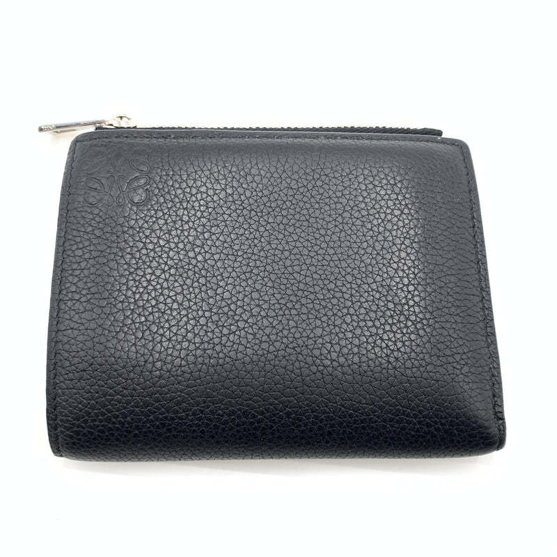 【中古品】【メンズ】 LOEWE ロエベ SLIM COMPACT WALLET C660W73X02 スリム コンパクト ウォレット 二つ折り財布 レザーウォレット 181-260727-ko-10-tei カラー：ブラック 万代Net店