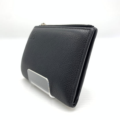 【中古品】【メンズ】 LOEWE ロエベ SLIM COMPACT WALLET C660W73X02 スリム コンパクト ウォレット 二つ折り財布 レザーウォレット 181-260727-ko-10-tei カラー：ブラック 万代Net店