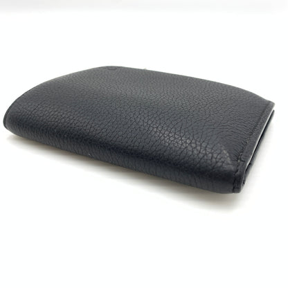 【中古品】【メンズ】 LOEWE ロエベ SLIM COMPACT WALLET C660W73X02 スリム コンパクト ウォレット 二つ折り財布 レザーウォレット 181-260727-ko-10-tei カラー：ブラック 万代Net店