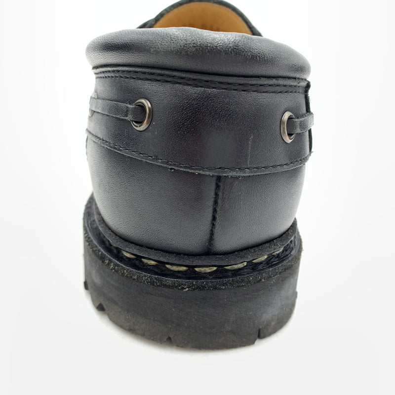 【中古品】【メンズ】 Paraboot パラブーツ CHIMEY JANNU 200817 シメイ ジャンヌ モカシンシューズ 靴 スムースレザー 164-260727-ko-02-tei サイズ：6.5 カラー：ブラック 万代Net店