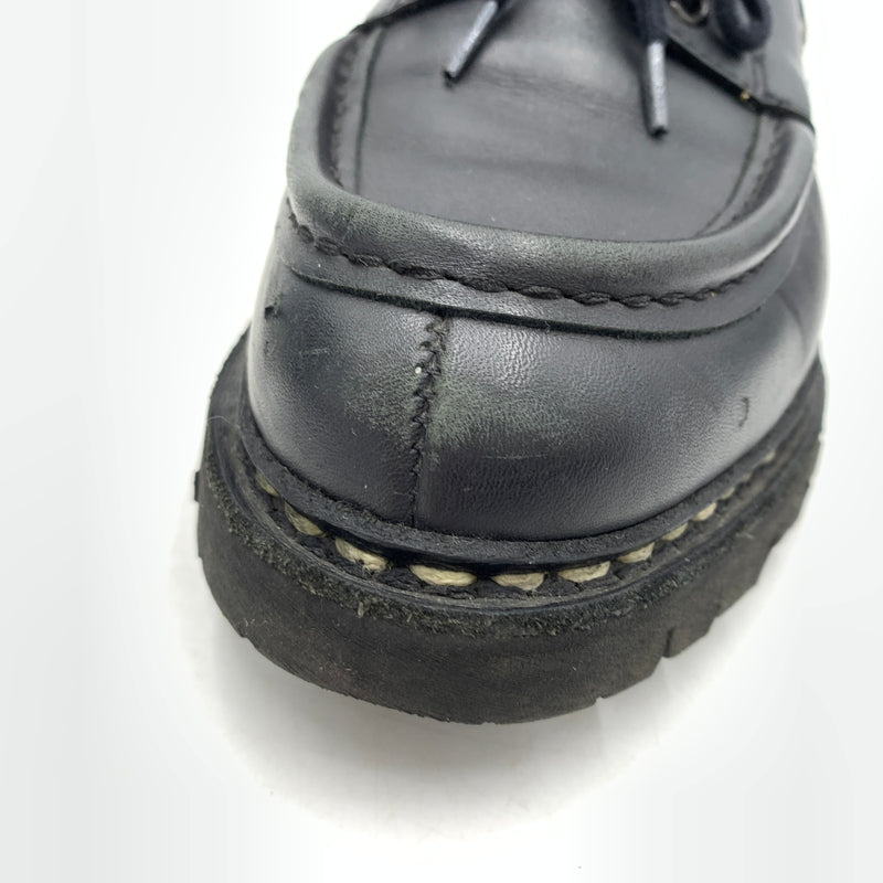 【中古品】【メンズ】 Paraboot パラブーツ CHIMEY JANNU 200817 シメイ ジャンヌ モカシンシューズ 靴 スムースレザー 164-260727-ko-02-tei サイズ：6.5 カラー：ブラック 万代Net店