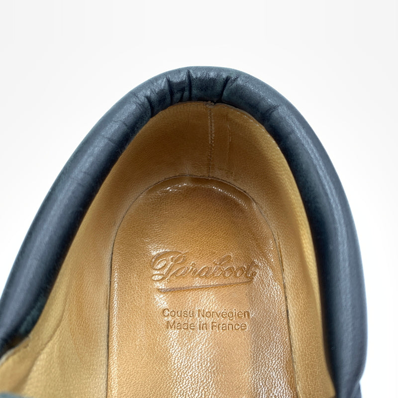 【中古品】【メンズ】 Paraboot パラブーツ CHIMEY JANNU 200817 シメイ ジャンヌ モカシンシューズ 靴 スムースレザー 164-260727-ko-02-tei サイズ：6.5 カラー：ブラック 万代Net店