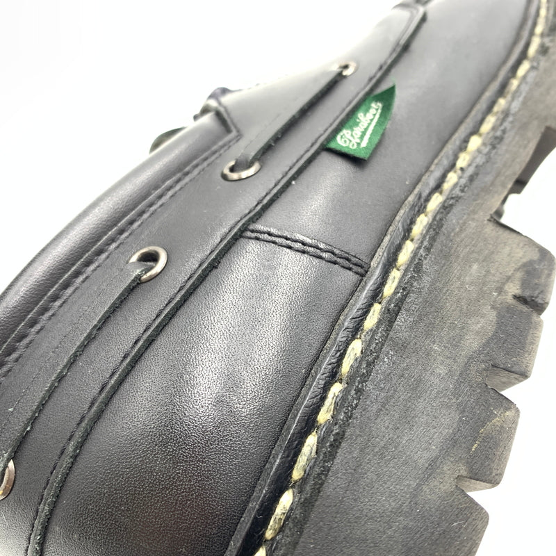 【中古品】【メンズ】 Paraboot パラブーツ CHIMEY JANNU 200817 シメイ ジャンヌ モカシンシューズ 靴 スムースレザー 164-260727-ko-02-tei サイズ：6.5 カラー：ブラック 万代Net店