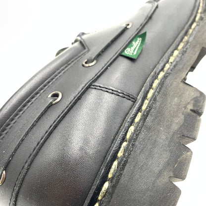 【中古品】【メンズ】 Paraboot パラブーツ CHIMEY JANNU 200817 シメイ ジャンヌ モカシンシューズ 靴 スムースレザー 164-260727-ko-02-tei サイズ：6.5 カラー：ブラック 万代Net店