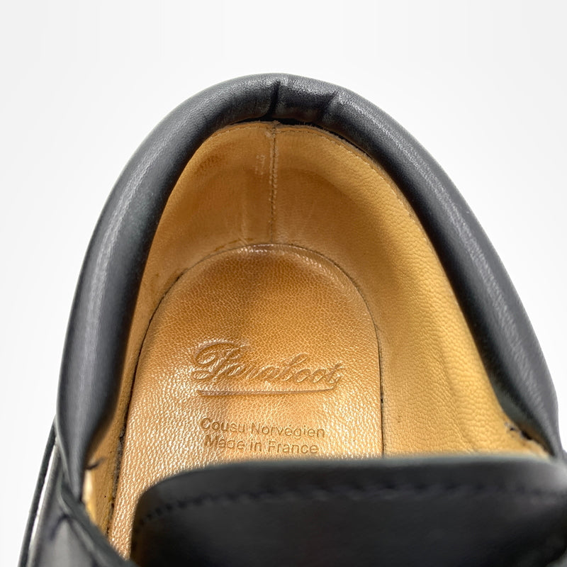 【中古品】【メンズ】 Paraboot パラブーツ CHIMEY JANNU 200817 シメイ ジャンヌ モカシンシューズ 靴 スムースレザー 164-260727-ko-02-tei サイズ：6.5 カラー：ブラック 万代Net店