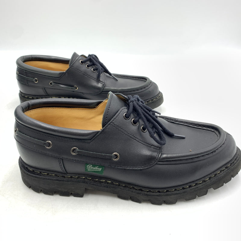 【中古品】【メンズ】 Paraboot パラブーツ CHIMEY JANNU 200817 シメイ ジャンヌ モカシンシューズ 靴 スムースレザー 164-260727-ko-02-tei サイズ：6.5 カラー：ブラック 万代Net店