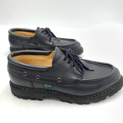 【中古品】【メンズ】 Paraboot パラブーツ CHIMEY JANNU 200817 シメイ ジャンヌ モカシンシューズ 靴 スムースレザー 164-260727-ko-02-tei サイズ：6.5 カラー：ブラック 万代Net店
