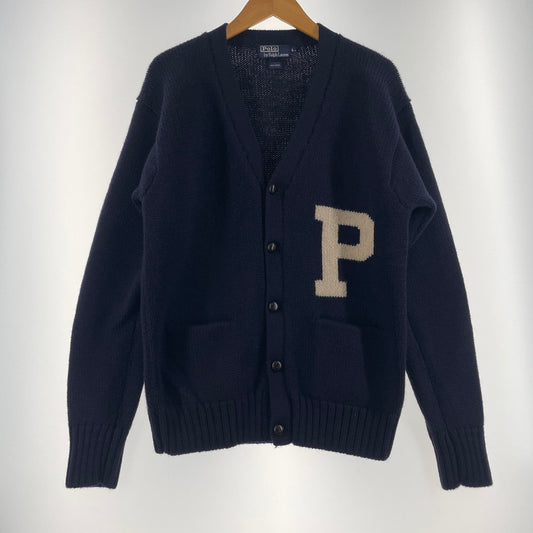 【中古品】【メンズ】 POLO by Ralph Lauren ポロ・ラルフローレン KNIT CARDIGAN ニット カーディガン アウター 147-260730-ss-06-tei サイズ：L カラー：ネイビー 万代Net店