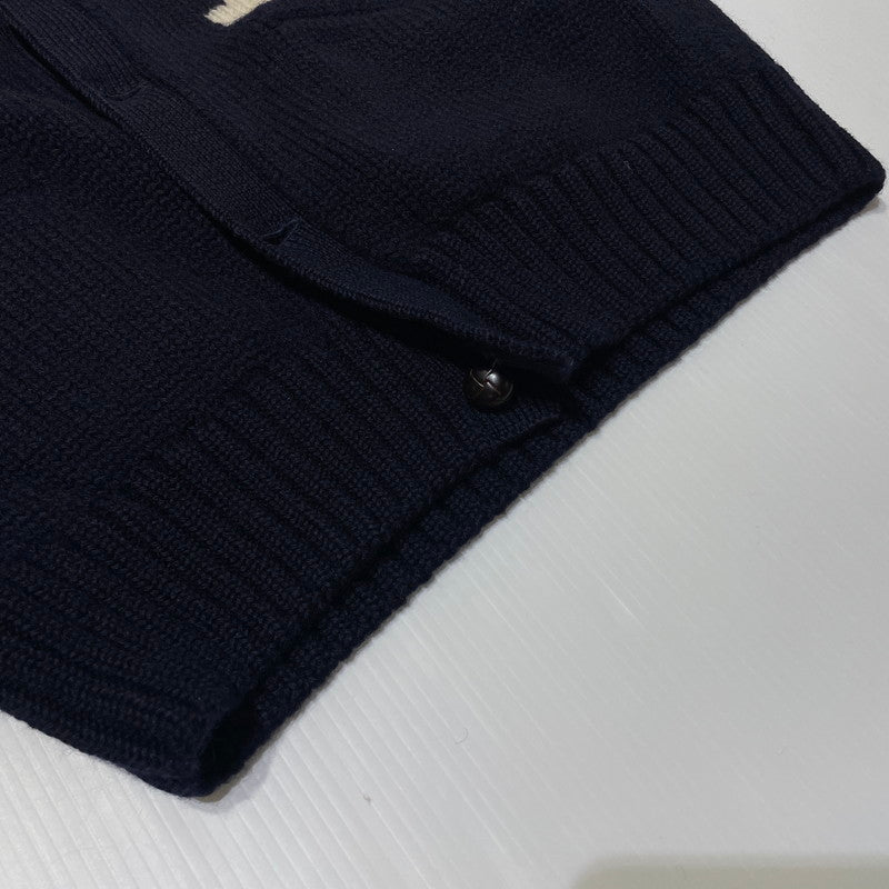 【中古品】【メンズ】 POLO by Ralph Lauren ポロ・ラルフローレン KNIT CARDIGAN ニット カーディガン アウター 147-260730-ss-06-tei サイズ：L カラー：ネイビー 万代Net店