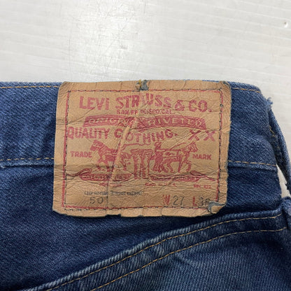 【中古品】【メンズ】 Levi’s リーバイス 66後期 501 DENIM PANTS デニム パンツ ボトムス ジーンズ スモールe ボタン裏刻印2 156-260730-ss-14-tei サイズ：W27L36 カラー：インディゴ 万代Net店