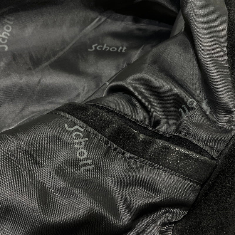 【中古品】【メンズ】 SCHOTT ショット 90's SUEDE LEATHER JACKET 90年代 スエード レザー ジャケット アウター 145-260727-yo-11-tei サイズ：38 カラー：ブラック 万代Net店