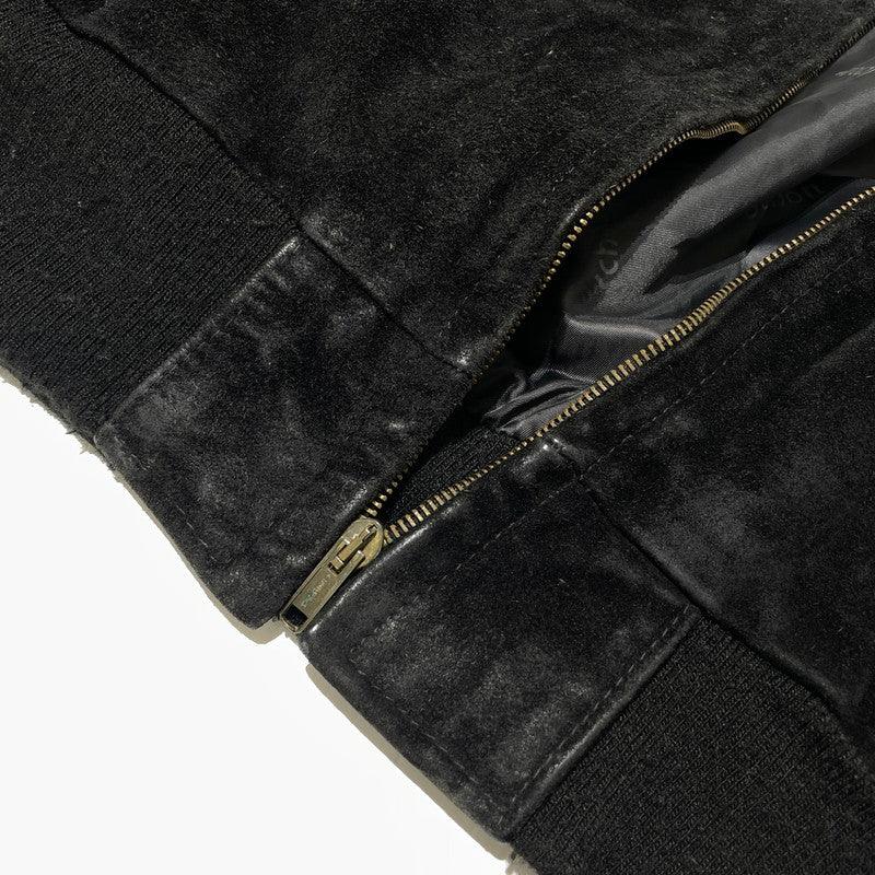 【中古品】【メンズ】 SCHOTT ショット 90's SUEDE LEATHER JACKET 90年代 スエード レザー ジャケット アウター 145-260727-yo-11-tei サイズ：38 カラー：ブラック 万代Net店