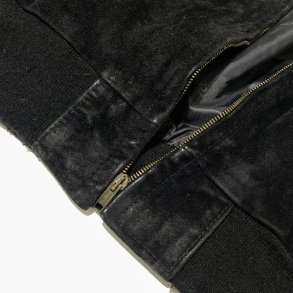 【中古品】【メンズ】 SCHOTT ショット 90's SUEDE LEATHER JACKET 90年代 スエード レザー ジャケット アウター 145-260727-yo-11-tei サイズ：38 カラー：ブラック 万代Net店