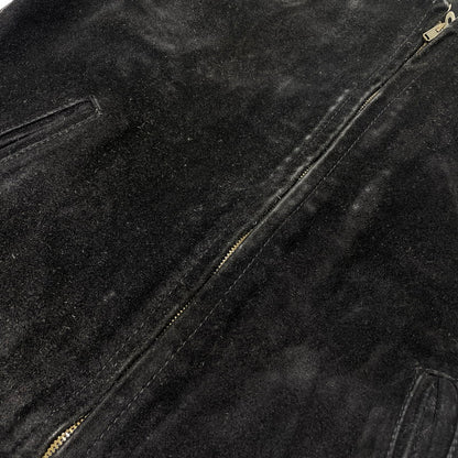 【中古品】【メンズ】 SCHOTT ショット 90's SUEDE LEATHER JACKET 90年代 スエード レザー ジャケット アウター 145-260727-yo-11-tei サイズ：38 カラー：ブラック 万代Net店