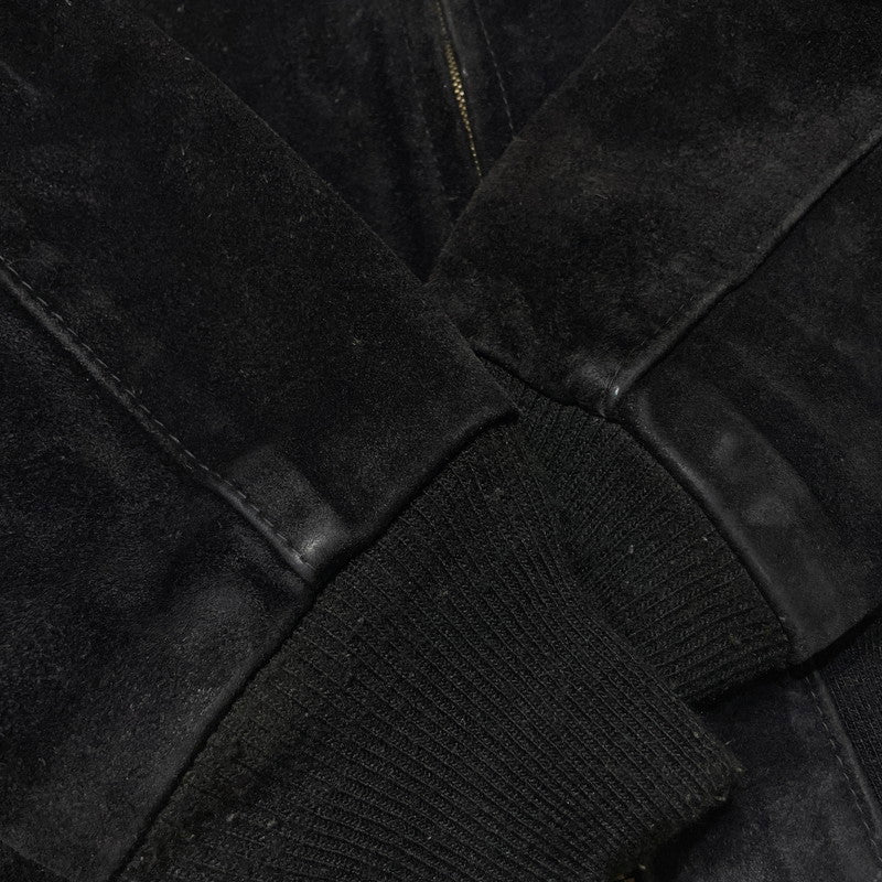 【中古品】【メンズ】 SCHOTT ショット 90's SUEDE LEATHER JACKET 90年代 スエード レザー ジャケット アウター 145-260727-yo-11-tei サイズ：38 カラー：ブラック 万代Net店