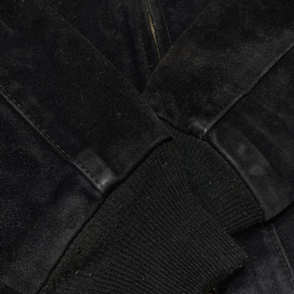 【中古品】【メンズ】 SCHOTT ショット 90's SUEDE LEATHER JACKET 90年代 スエード レザー ジャケット アウター 145-260727-yo-11-tei サイズ：38 カラー：ブラック 万代Net店