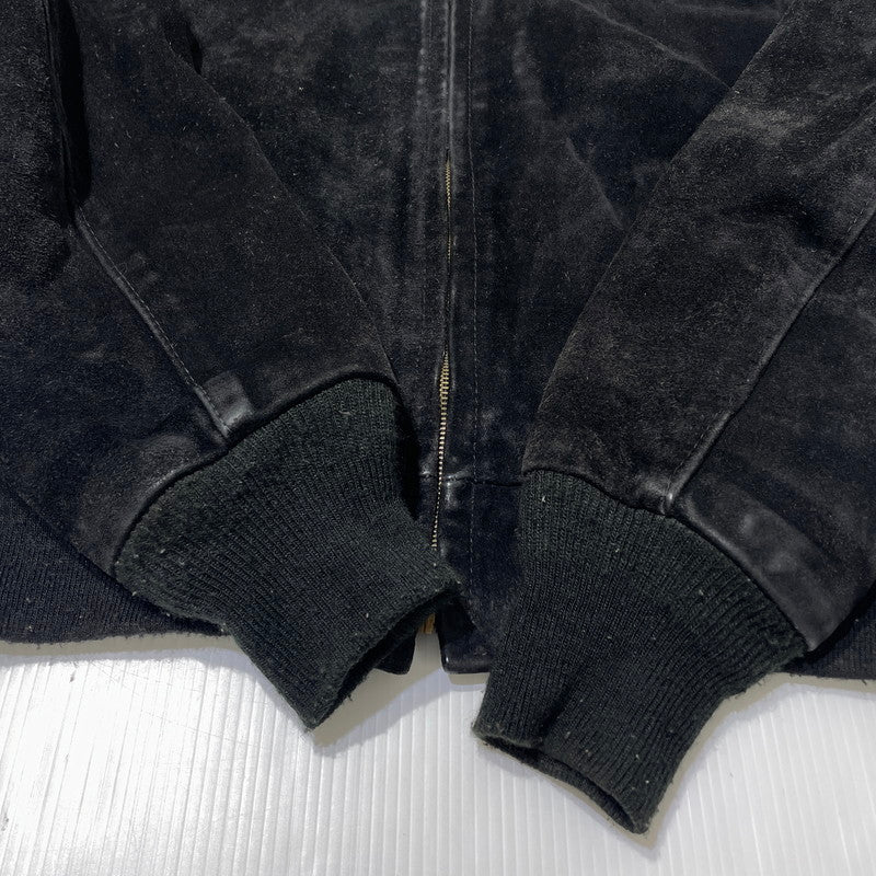 【中古品】【メンズ】 SCHOTT ショット 90's SUEDE LEATHER JACKET 90年代 スエード レザー ジャケット アウター 145-260727-yo-11-tei サイズ：38 カラー：ブラック 万代Net店