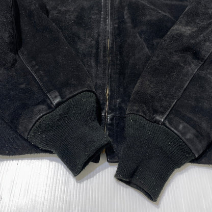 【中古品】【メンズ】 SCHOTT ショット 90's SUEDE LEATHER JACKET 90年代 スエード レザー ジャケット アウター 145-260727-yo-11-tei サイズ：38 カラー：ブラック 万代Net店
